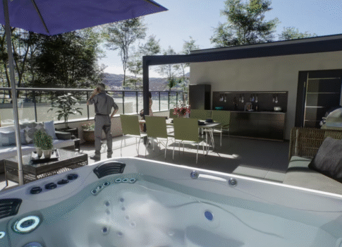 ISZTRIA, POREČ - Modern apartman tengerre néző kilátással