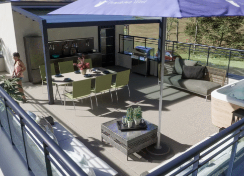 ISZTRIA, POREČ - Modern apartman tengerre néző kilátással