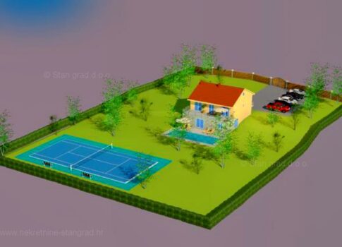 Krk, környéke, családi ház medencével egy nagy kertben, hozzá tartozó felszereltséggel, csendes helyen!