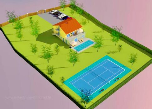 Krk, környéke, családi ház medencével egy nagy kertben, hozzá tartozó felszereltséggel, csendes helyen!