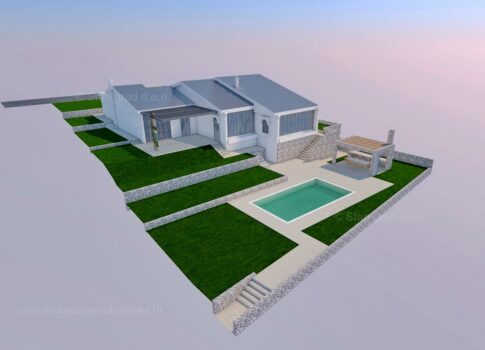 Njivice, RITKASÁG A PIACON, családi ház, első sor a tenger felé