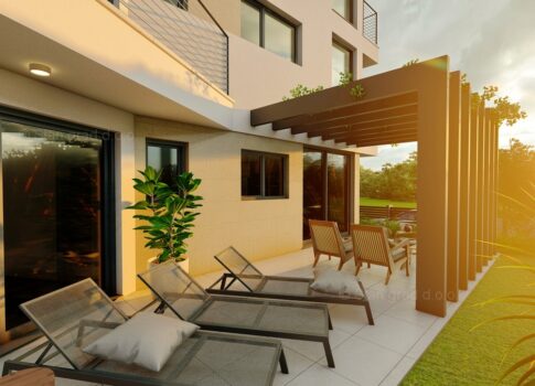 Krk, vonzó három szobás lakás a földszinten 500 m-re a tengertől!