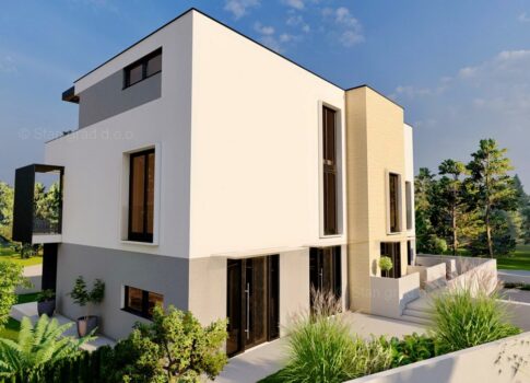 Krk városa, új, exkluzív lakás kiváló helyen a városközpont közelében, PRODAJA!