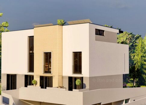 Krk városa, új, exkluzív lakás kiváló helyen a városközpont közelében, PRODAJA!