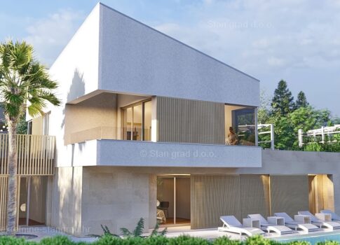 Malinska, luxus villa medencével az üdülőhelyen belül!