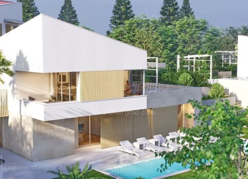 Malinska, luxus villa medencével az üdülőhelyen belül!