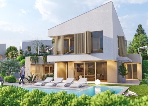 Malinska, egy impozáns villa az üdülőhelyen, tengerre néző kilátással!