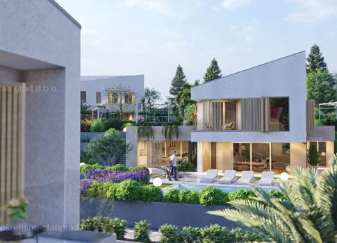 Malinska, egy impozáns villa az üdülőhelyen, tengerre néző kilátással!