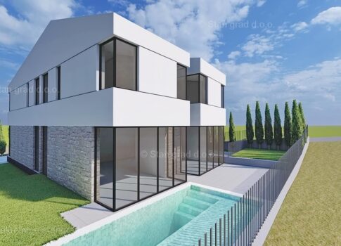 Malinska, luxus ikerház medencével a tenger közelében!