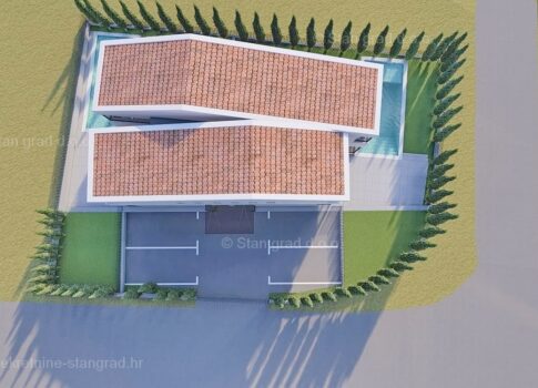 Malinska, luxus ikerház medencével a tenger közelében!