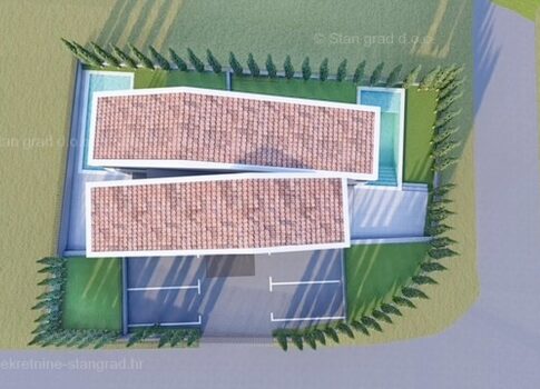 Malinska, modern ikerház a központban!