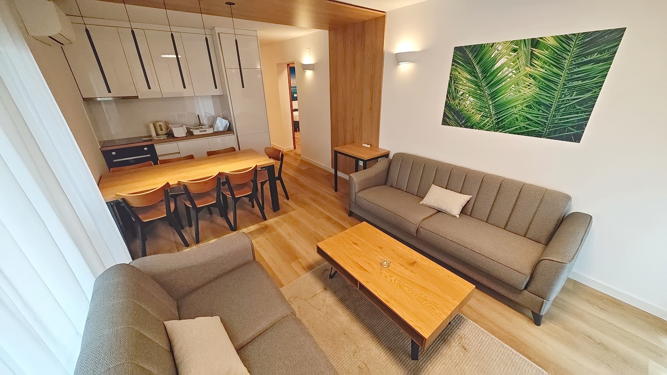 Malinska, bútorozott lakás egy új épületben, közel a tengerhez!