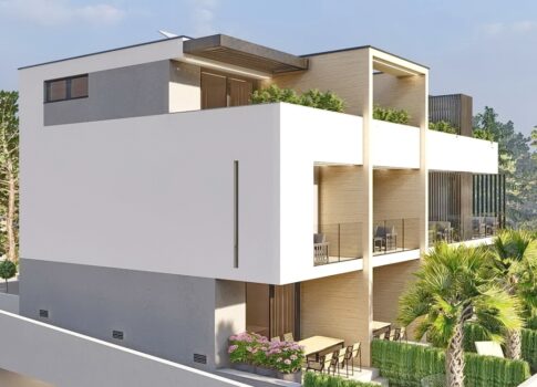 Krk, luxus háromszintes apartman egy modern új épületben!