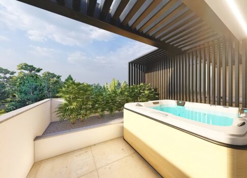 Krk, luxus háromszintes apartman egy modern új épületben!