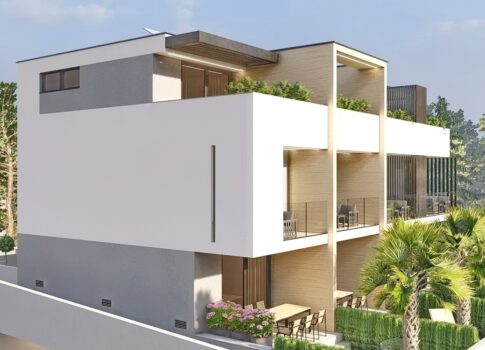 Krk, négylakásos épület befejezetlen állapotban, a tenger közelében!