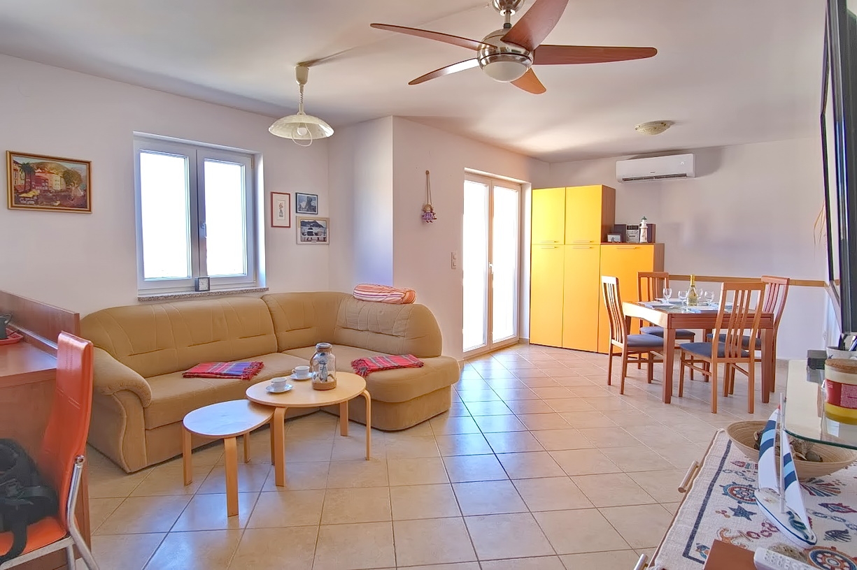 Soline Bay, két hálószobás apartman nagyon közel a tengerhez!